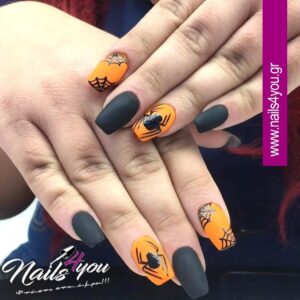 halloween nails ideas orange nails nais 4 you blog evgenikos goup manicure pedicure νύχια χάλογουιν πορτοκαλί νύχια spooky nails party event 31 Οκτωβρίου