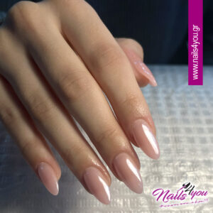 glazed donut nails manicure pedicure nails 4 you blog μανικιούρ πεντικιούρ evgenikos group γαλλικό french glitter latte Ιανουάριος